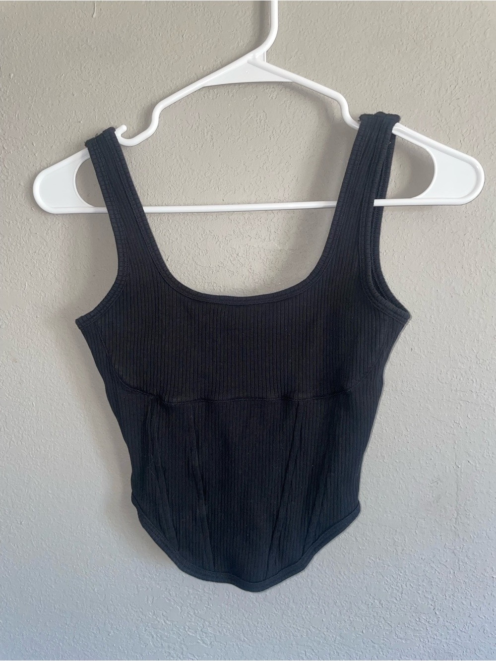 Victoria's Secret Black Ribbed Tank top